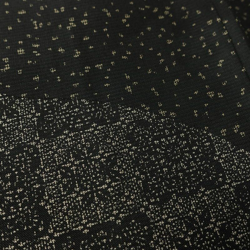 付け下げ 正絹 幾何学柄・抽象柄 袷仕立て 身丈167cm 裄丈66.5cm リサイクル着物 着物 紬地 黒_画像8