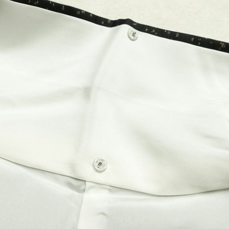 付け下げ 正絹 幾何学柄・抽象柄 袷仕立て 身丈167cm 裄丈66.5cm リサイクル着物 着物 紬地 黒_画像21