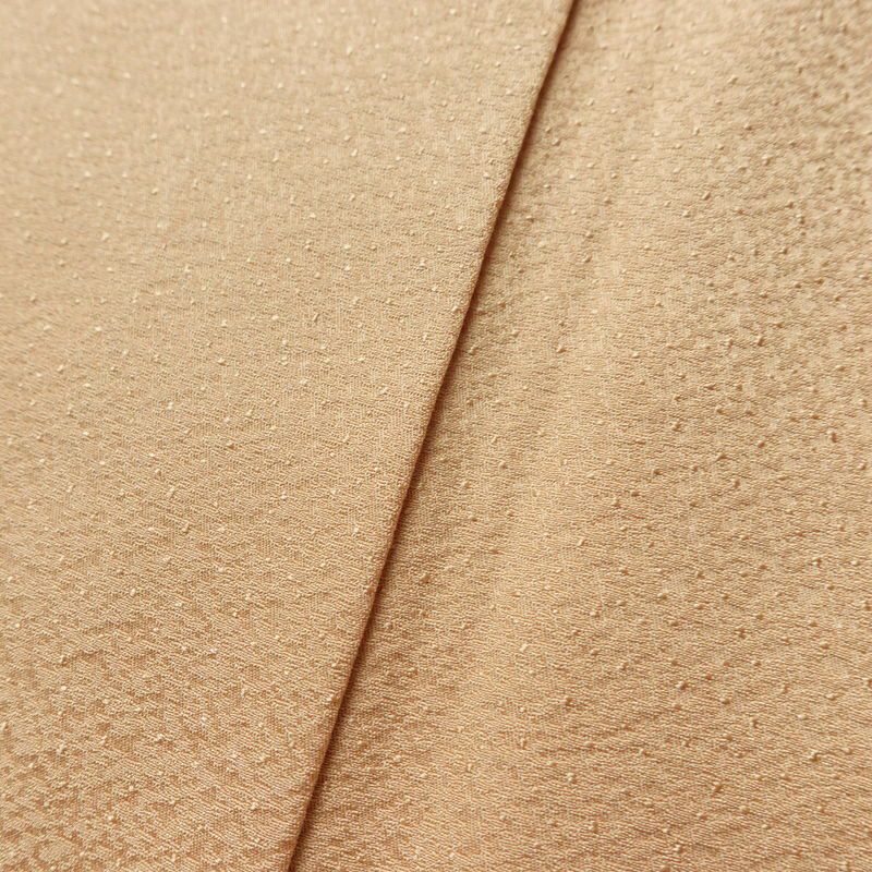 付け下げ 良品 しつけ糸付き スワトウ刺繍 正絹 古典柄 袷仕立て 身丈148.5cm 裄丈63cm リサイクル着物 着物 入学式 卒業式 七五三 お宮参り フォーマル シンプル おしゃれ 上品 ベージュ_画像11