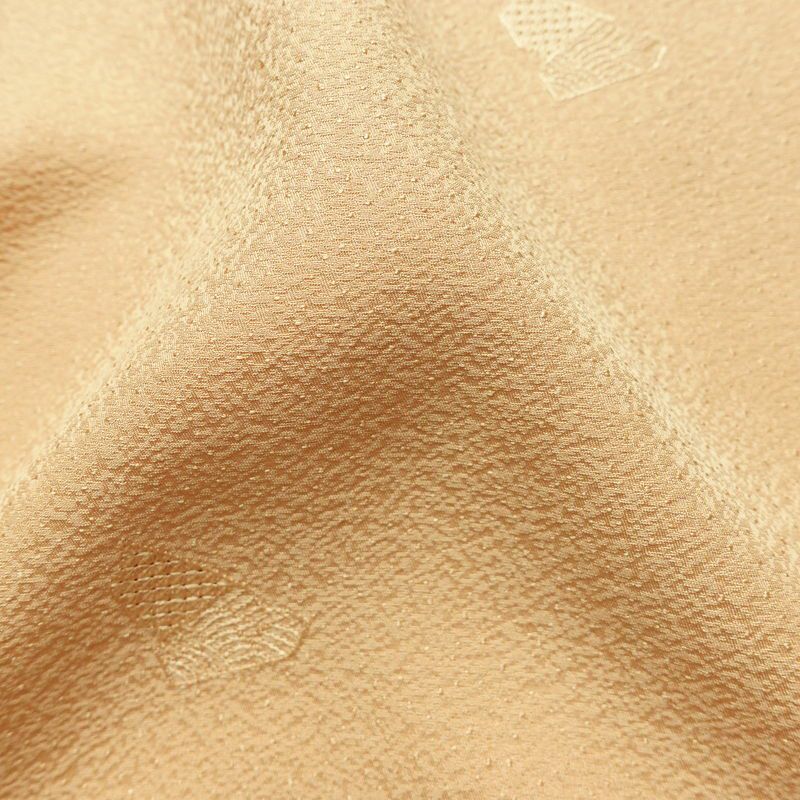 付け下げ 良品 しつけ糸付き スワトウ刺繍 正絹 古典柄 袷仕立て 身丈148.5cm 裄丈63cm リサイクル着物 着物 入学式 卒業式 七五三 お宮参り フォーマル シンプル おしゃれ 上品 ベージュ_画像21