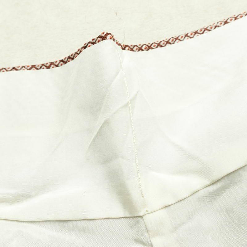 小紋 良品 絞り 総絞り 正絹 古典柄 袷仕立て 身丈164cm 裄丈65cm リサイクル着物 一部しつけ糸付き 着物 茶_画像19