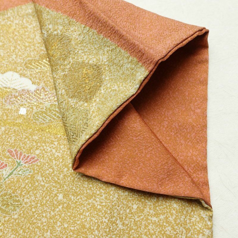 訪問着 良品 松井青々 落款入り 伊達衿付き 金駒刺繍 一つ紋付き 正絹 古典柄 袷仕立て 身丈165cm 裄丈67.5cm リサイクル着物 着物 刺繍 箔 共八掛 金彩 パーティー フォーマル 華やか 多色使い_画像16