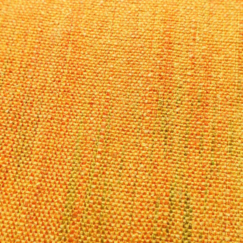 名古屋帯 全通柄 正絹 その他の柄 通し仕立て なごや帯 リサイクル帯 帯 紬地 黄・黄土色_画像5