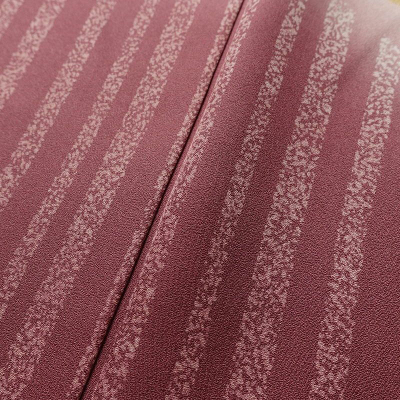 訪問着 良品 しつけ糸付き もみじ染 丹後ちりめん 正絹 花柄 袷仕立て 身丈159.5cm 裄丈65cm リサイクル着物 着物 紫・藤色_画像10