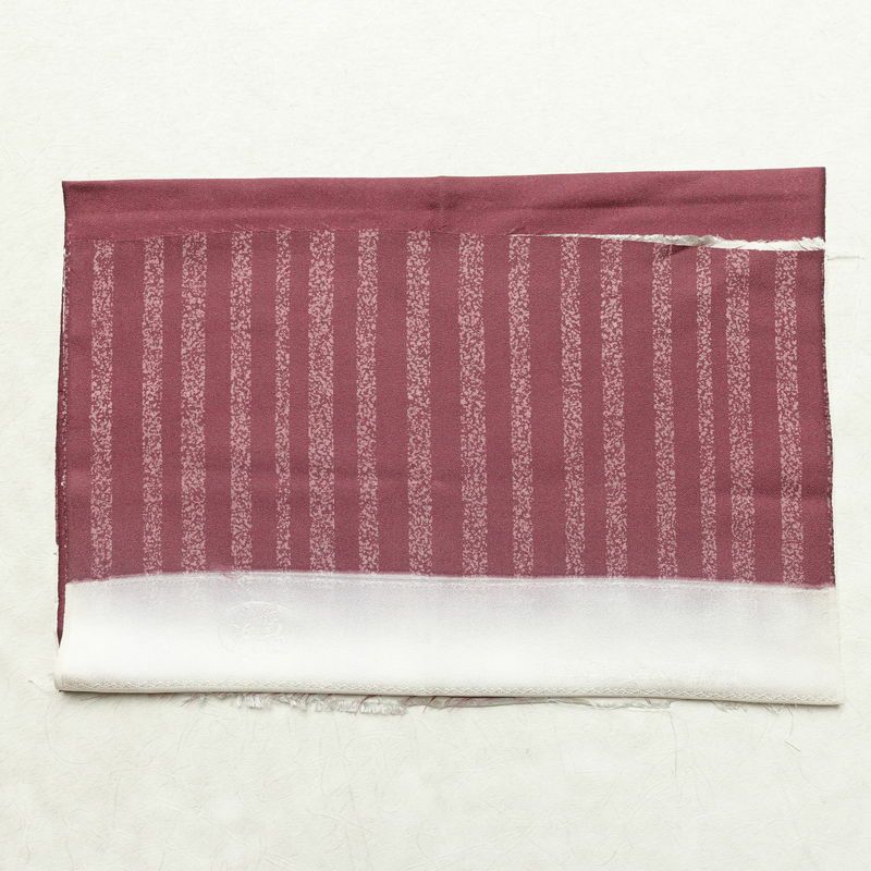 訪問着 良品 しつけ糸付き もみじ染 丹後ちりめん 正絹 花柄 袷仕立て 身丈159.5cm 裄丈65cm リサイクル着物 着物 紫・藤色_画像21