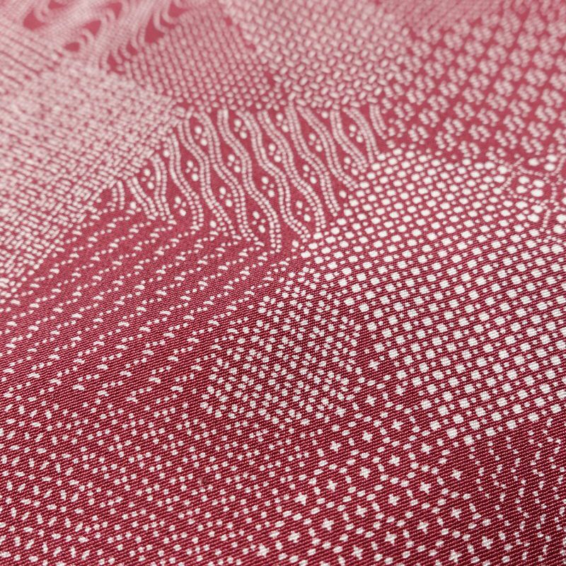 小紋 正絹 古典柄 袷仕立て 身丈152.5cm 裄丈65cm リサイクル着物 着物 紫・藤色_画像8