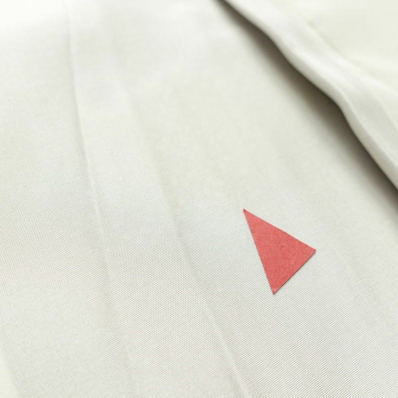 小紋 正絹 古典柄 袷仕立て 身丈152.5cm 裄丈65cm リサイクル着物 着物 紫・藤色_画像19