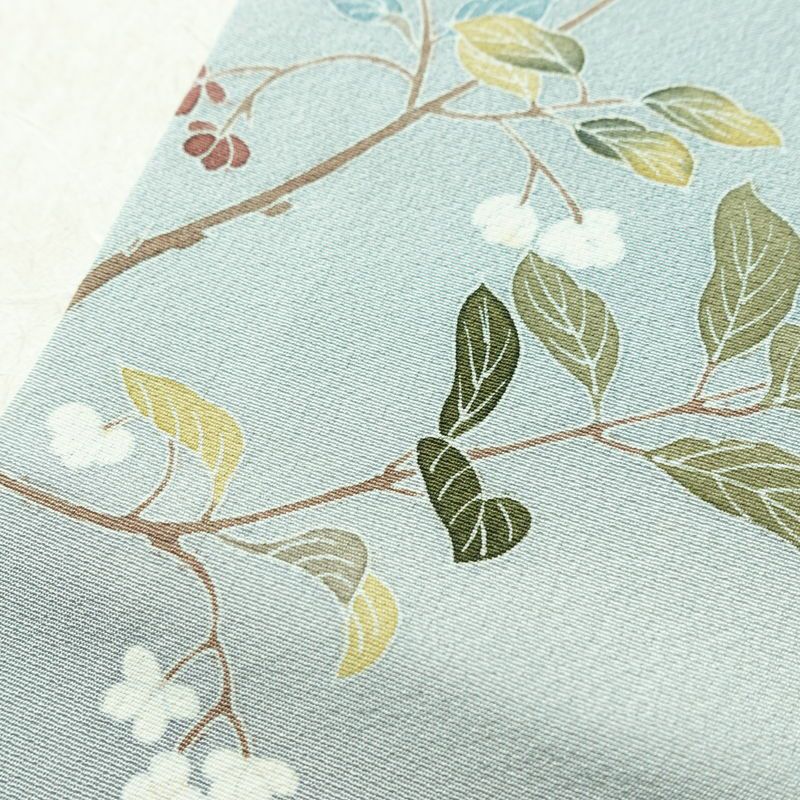 訪問着 良品 落款入り 縮緬 正絹 人物・動物柄 袷仕立て 身丈167.5cm 裄丈67cm リサイクル着物 着物 入学式 卒業式 七五三 お宮参り フォーマル 青・紺_画像9