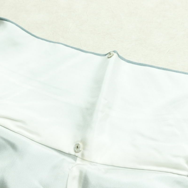 訪問着 良品 落款入り 縮緬 正絹 人物・動物柄 袷仕立て 身丈167.5cm 裄丈67cm リサイクル着物 着物 入学式 卒業式 七五三 お宮参り フォーマル 青・紺_画像20