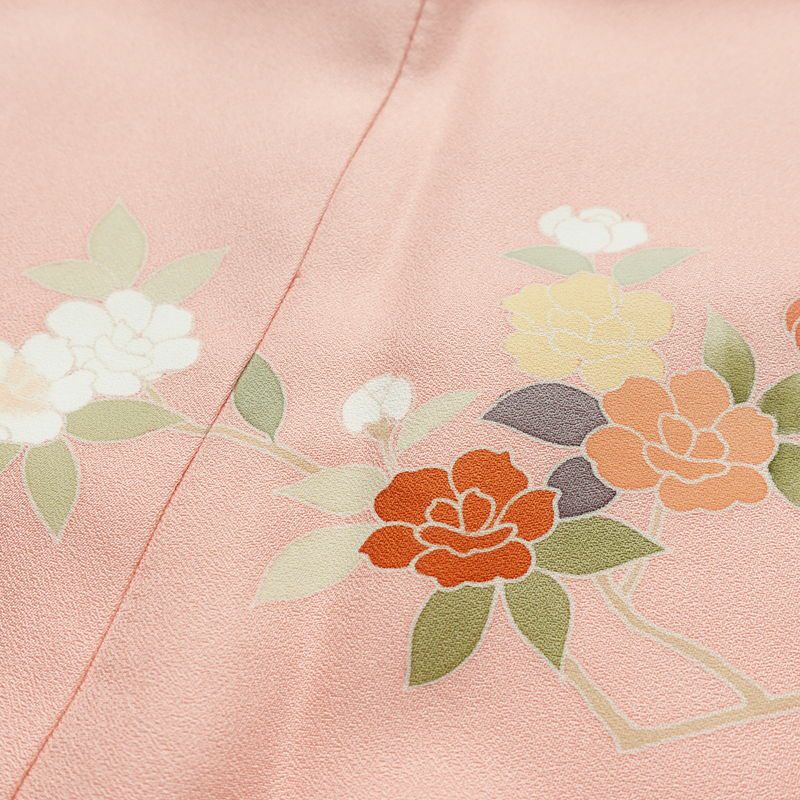 訪問着 美品 落款入り 正絹 花柄 袷仕立て 身丈170.5cm 裄丈68cm リサイクル着物 着物 箔 入学式 卒業式 七五三 お宮参り フォーマル ピンク_画像18