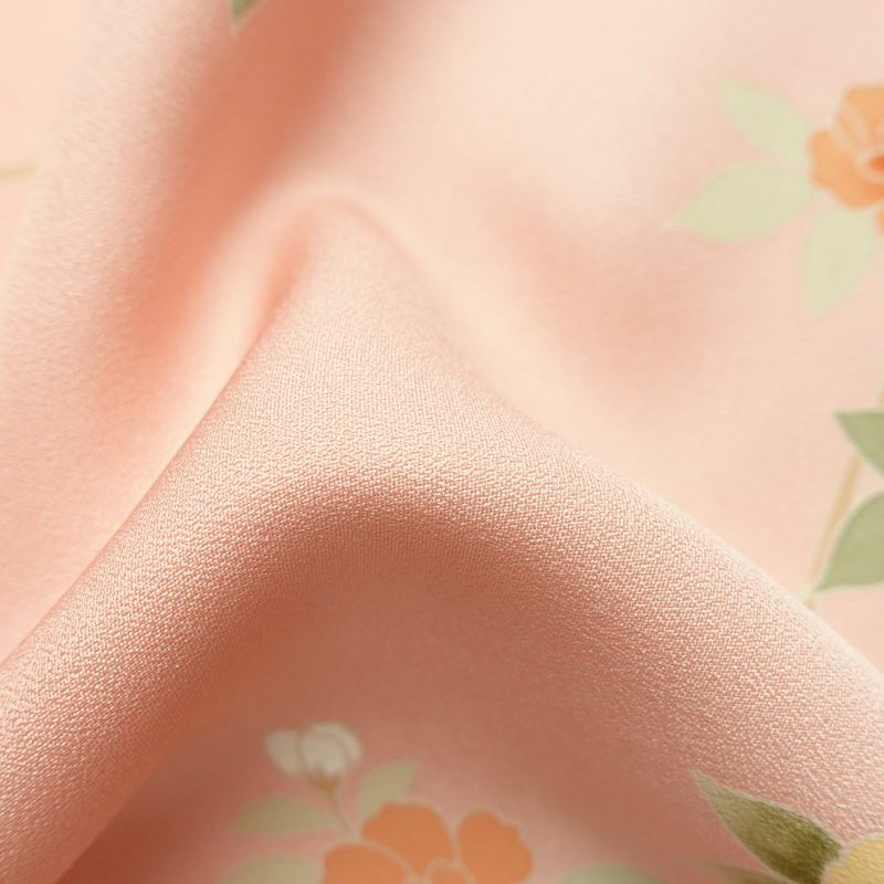 訪問着 美品 落款入り 正絹 花柄 袷仕立て 身丈170.5cm 裄丈68cm リサイクル着物 着物 箔 入学式 卒業式 七五三 お宮参り フォーマル ピンク_画像21