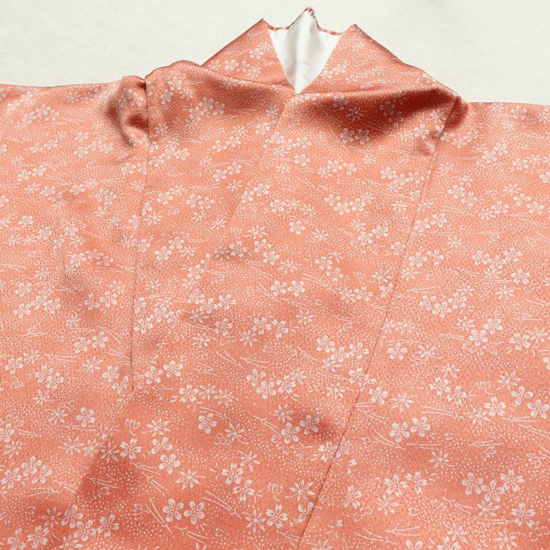 付け下げ 良品 金駒刺繍 正絹 古典柄 袷仕立て 身丈159cm 裄丈65cm リサイクル着物 着物 箔 共八掛 金彩 入学式 卒業式 七五三 お宮参り フォーマル ピンク_画像17