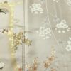 訪問着 金駒刺繍 一つ紋付き 正絹 古典柄 袷仕立て 身丈160cm 裄丈62.5cm リサイクル着物 着物 刺繍 箔 入学式 卒業式 七五三 お宮参り フォーマル グレージュ グレー_画像6