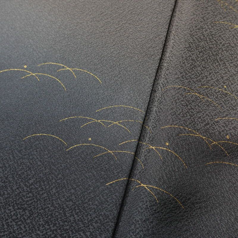 訪問着 美品 正絹 風景柄 袷仕立て 身丈167cm 裄丈67cm リサイクル着物 着物 箔 金彩 入学式 卒業式 七五三 フォーマル 茶_画像10