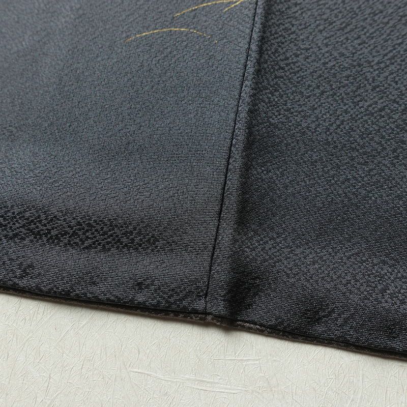 訪問着 美品 正絹 風景柄 袷仕立て 身丈167cm 裄丈67cm リサイクル着物 着物 箔 金彩 入学式 卒業式 七五三 フォーマル 茶_画像12