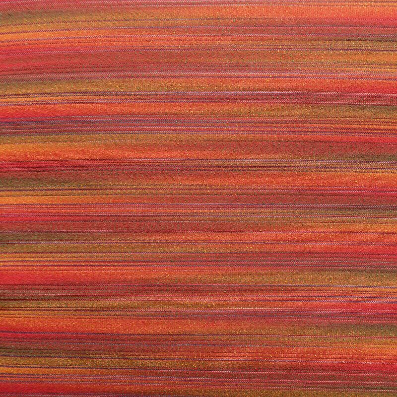 名古屋帯 六通柄 良品 正絹 縞柄・線柄 通し仕立て なごや帯 リサイクル帯 帯 カジュアル 多色使い_画像2