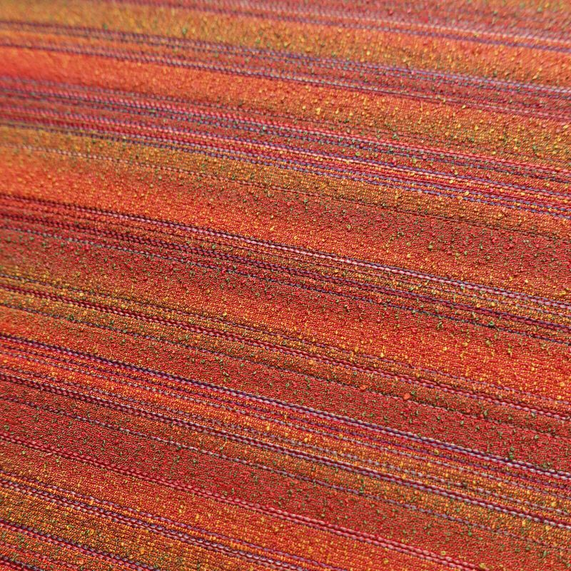 名古屋帯 六通柄 良品 正絹 縞柄・線柄 通し仕立て なごや帯 リサイクル帯 帯 カジュアル 多色使い_画像5