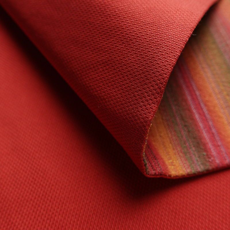 名古屋帯 六通柄 良品 正絹 縞柄・線柄 通し仕立て なごや帯 リサイクル帯 帯 カジュアル 多色使い_画像10