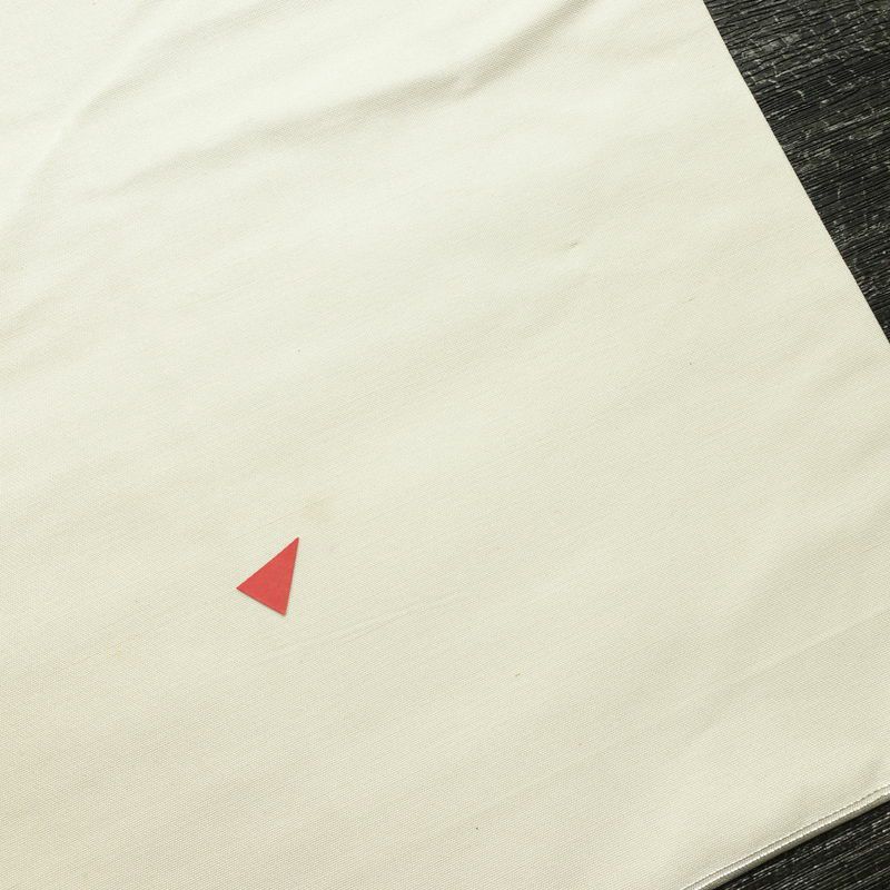 名古屋帯 六通柄 正絹 幾何学柄・抽象柄 名古屋仕立て なごや帯 リサイクル帯 帯 箔 金・銀_画像19