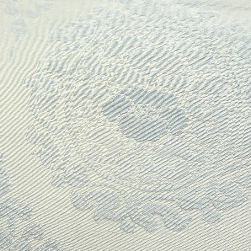 名古屋帯 六通柄 良品 正絹 幾何学柄・抽象柄 名古屋仕立て なごや帯 リサイクル帯 帯 青・紺_画像3