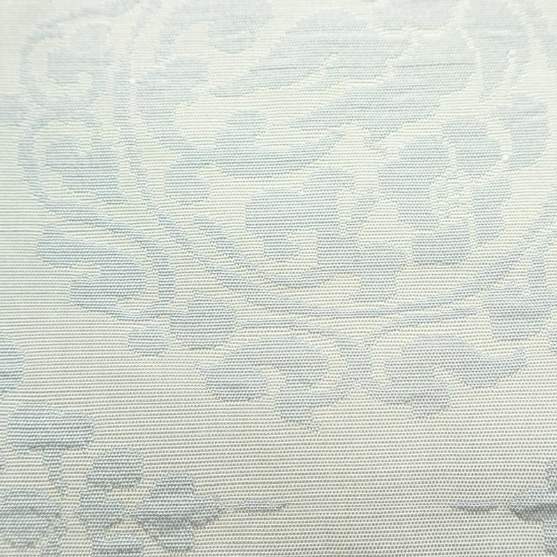 名古屋帯 六通柄 良品 正絹 幾何学柄・抽象柄 名古屋仕立て なごや帯 リサイクル帯 帯 青・紺_画像6