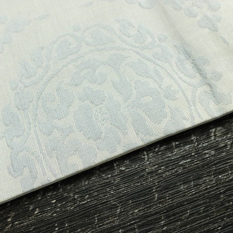 名古屋帯 六通柄 良品 正絹 幾何学柄・抽象柄 名古屋仕立て なごや帯 リサイクル帯 帯 青・紺_画像11