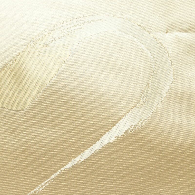 名古屋帯 太鼓柄 良品 正絹 その他の柄 名古屋仕立て なごや帯 リサイクル帯 帯 シンプル クリーム_画像6