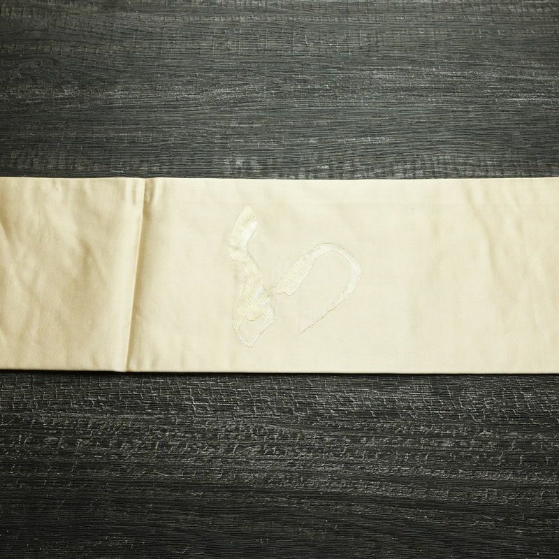 名古屋帯 太鼓柄 良品 正絹 その他の柄 名古屋仕立て なごや帯 リサイクル帯 帯 シンプル クリーム_画像12