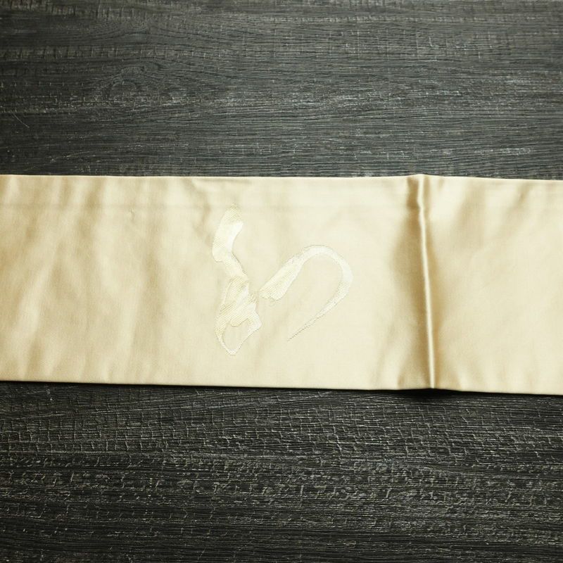 名古屋帯 太鼓柄 良品 正絹 その他の柄 名古屋仕立て なごや帯 リサイクル帯 帯 シンプル クリーム_画像13