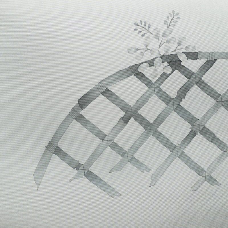 名古屋帯 太鼓柄 良品 正絹 古典柄 名古屋仕立て なごや帯 リサイクル帯 帯 シンプル 青・紺_画像2