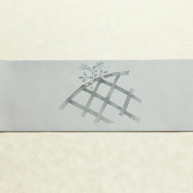 名古屋帯 太鼓柄 良品 正絹 古典柄 名古屋仕立て なごや帯 リサイクル帯 帯 シンプル 青・紺_画像15