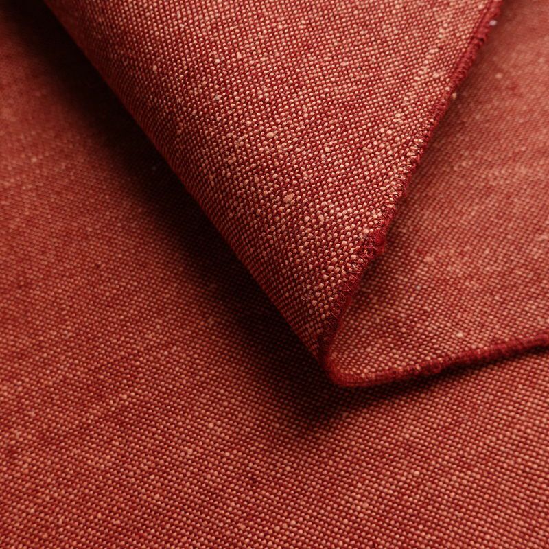 名古屋帯 太鼓柄 美品 正絹 幾何学柄・抽象柄 通し仕立て なごや帯 リサイクル帯 帯 モダン 赤・朱_画像12