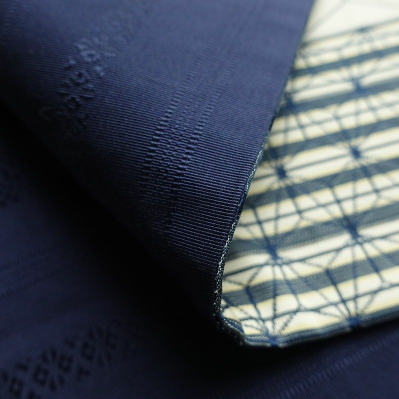 名古屋帯 六通柄 正絹 麻の葉柄 通し仕立て なごや帯 リサイクル帯 帯 白_画像9