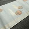 名古屋帯 六通柄 正絹 古典柄 名古屋仕立て なごや帯 リサイクル帯 帯 箔 青・紺_画像13