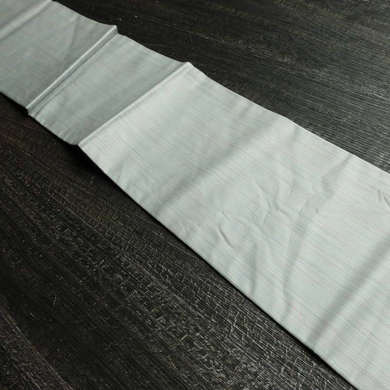 名古屋帯 六通柄 正絹 古典柄 名古屋仕立て なごや帯 リサイクル帯 帯 箔 青・紺_画像17