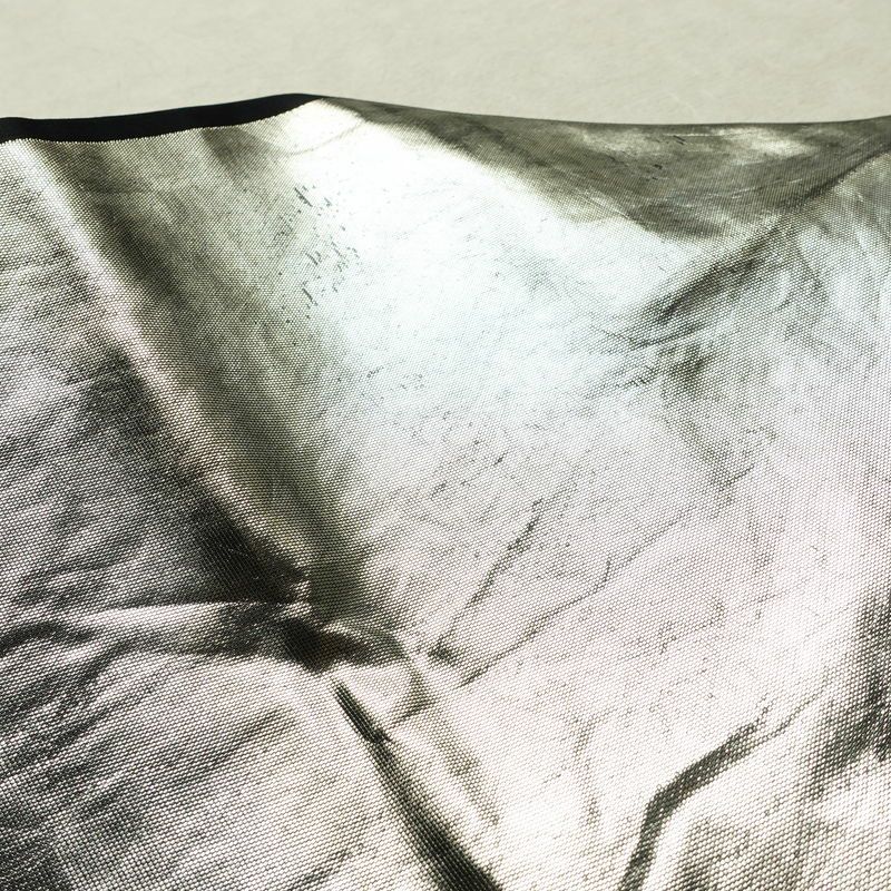 名古屋帯 太鼓柄 正絹 蝶・昆虫柄 名古屋仕立て なごや帯 リサイクル帯 帯 箔 引箔 黒_画像9