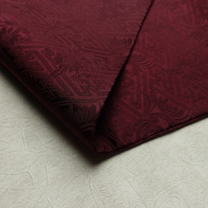 名古屋帯 太鼓柄 良品 絞り 綸子 正絹 幾何学柄・抽象柄 名古屋仕立て なごや帯 リサイクル帯 帯 モダン 紫・藤色_画像10