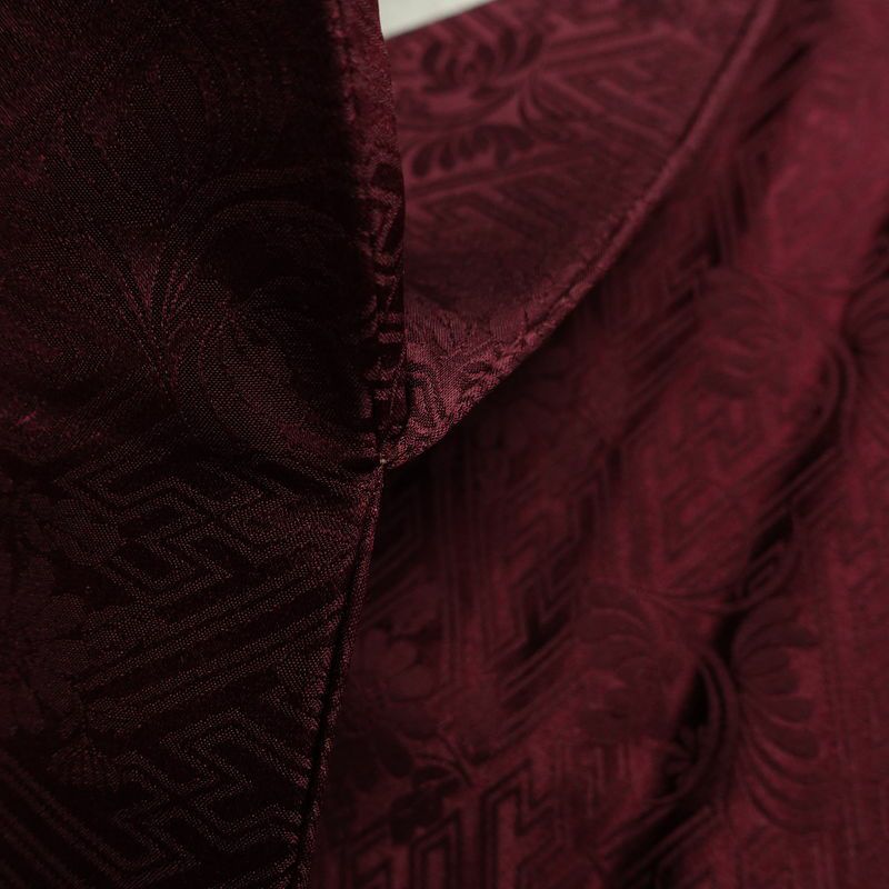 名古屋帯 太鼓柄 良品 絞り 綸子 正絹 幾何学柄・抽象柄 名古屋仕立て なごや帯 リサイクル帯 帯 モダン 紫・藤色_画像19