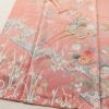 訪問着 美品 綸子 伊達衿付き 金駒刺繍 正絹 古典柄 袷仕立て 身丈159cm 裄丈66cm リサイクル着物 着物 入学式 卒業式 七五三 お宮参り フォーマル 四季花 紅葉 菖蒲 菊 桜 ピンク_画像4