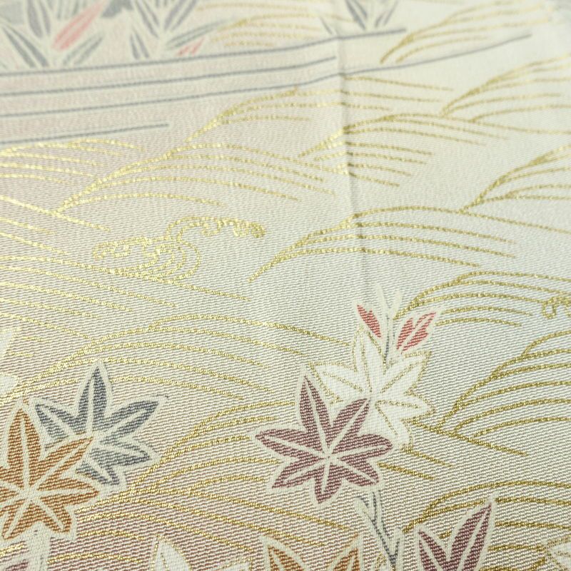 訪問着 縮緬 正絹 古典柄 袷仕立て 身丈158.5cm 裄丈65cm リサイクル着物 着物 箔 金彩 入学式 卒業式 七五三 お宮参り フォーマル 上品 青・紺_画像8