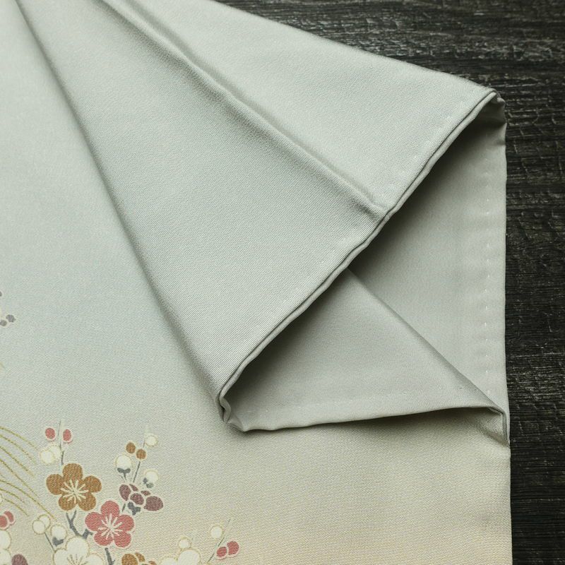 訪問着 縮緬 正絹 古典柄 袷仕立て 身丈158.5cm 裄丈65cm リサイクル着物 着物 箔 金彩 入学式 卒業式 七五三 お宮参り フォーマル 上品 青・紺_画像15