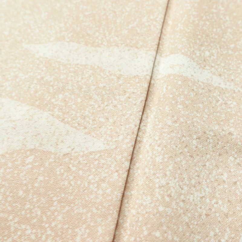 訪問着 正絹 幾何学柄・抽象柄 袷仕立て 身丈167cm 裄丈66.5cm リサイクル着物 着物 フォーマル ベージュ_画像9