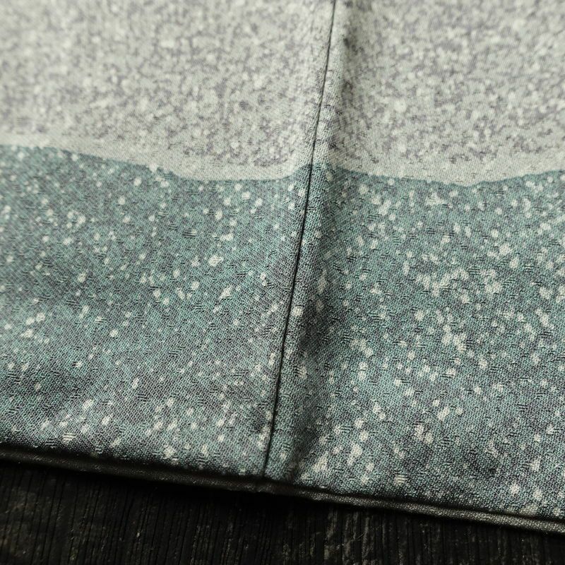 訪問着 正絹 幾何学柄・抽象柄 袷仕立て 身丈167cm 裄丈66.5cm リサイクル着物 着物 フォーマル ベージュ_画像11