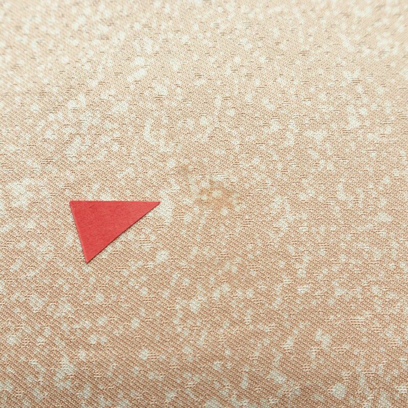 訪問着 正絹 幾何学柄・抽象柄 袷仕立て 身丈167cm 裄丈66.5cm リサイクル着物 着物 フォーマル ベージュ_画像13