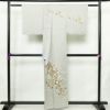 訪問着 正絹 木の葉・植物柄 袷仕立て 身丈157cm 裄丈62.5cm リサイクル着物 着物 箔 金彩 入学式 卒業式 七五三 お宮参り フォーマル グレー_画像2