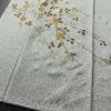 訪問着 正絹 木の葉・植物柄 袷仕立て 身丈157cm 裄丈62.5cm リサイクル着物 着物 箔 金彩 入学式 卒業式 七五三 お宮参り フォーマル グレー_画像4