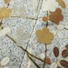 訪問着 正絹 木の葉・植物柄 袷仕立て 身丈157cm 裄丈62.5cm リサイクル着物 着物 箔 金彩 入学式 卒業式 七五三 お宮参り フォーマル グレー_画像7