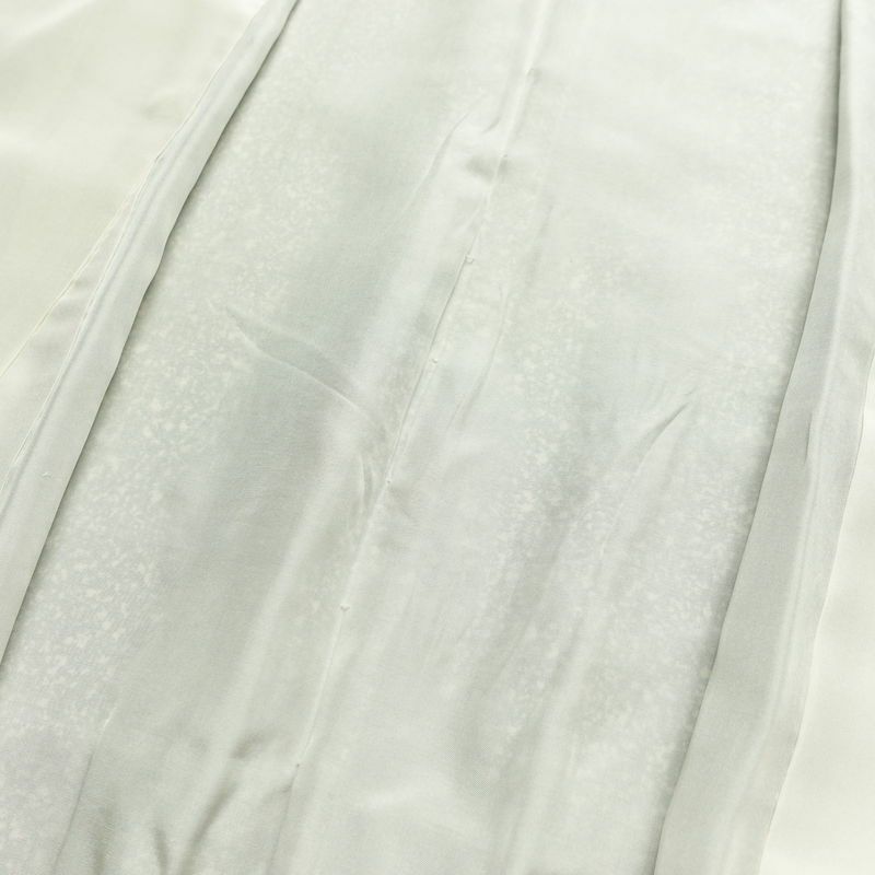 訪問着 正絹 木の葉・植物柄 袷仕立て 身丈157cm 裄丈62.5cm リサイクル着物 着物 箔 金彩 入学式 卒業式 七五三 お宮参り フォーマル グレー_画像20