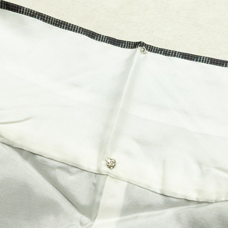 紬 しつけ糸付き 正絹 縞柄・線柄 袷仕立て 身丈150cm 裄丈66cm リサイクル着物 着物 モダン 多色使い_画像20