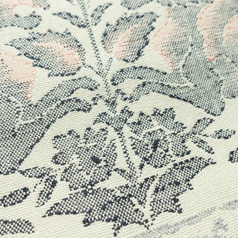 名古屋帯 六通柄 良品 正絹 幾何学柄・抽象柄 松葉仕立て なごや帯 リサイクル帯 帯 紬地 白_画像5